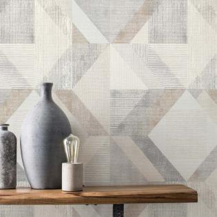 Tapeta Rasch Color your life 311921 geometryczna beżowa