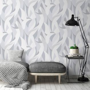 Tapeta Erismann Elle Decoration III 10331-10 abstrakcja szaro-biała