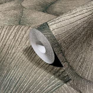 Tapeta Marburg Kumano 34513 zielono-złote liście