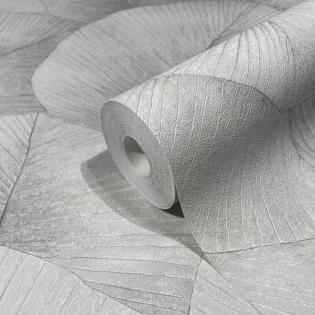 Tapeta Marburg Kumano 34509 liście szare