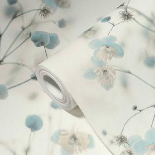 Tapeta AS Creation Pint Walls 38726-2 delikatne niebieskie kwiaty 3D