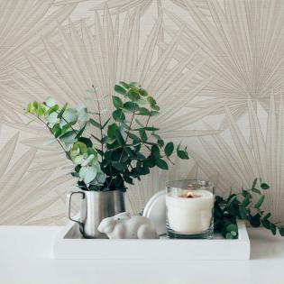 Tapeta AS Creation Antiqua 39090-2 liście kremowe