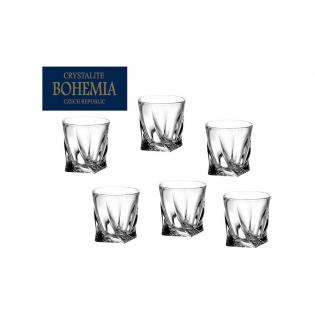 Bohemia Quadro Zestaw do wódki 1 karafka + 6 kieliszków do wódki