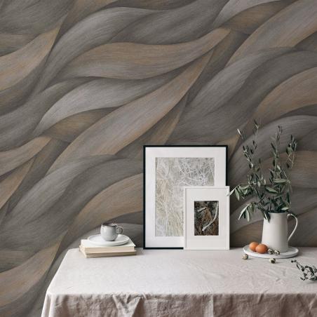 Tapeta ścienna Erismann Casual Chic 10257-10 fale brązowe