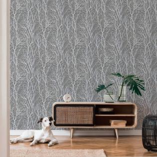 Tapeta AS Creation Life 3 30094-3 drzewka gałęzie taupe