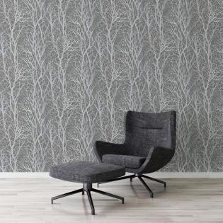 Tapeta AS Creation Life 3 30094-3 drzewka gałęzie taupe