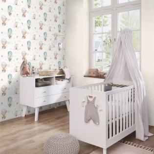 Tapeta Rasch Kids World 300512 zwierzęta i balony