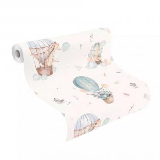 Tapeta Rasch Kids World 300512 zwierzęta i balony