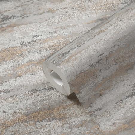 Tapeta ścienna AS Creation Attractive II 39041-5 imitacja tynku beżowo-szara