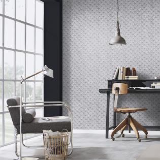 Tapeta Erismann Spotlight 10106-34 geometryczna srebrna