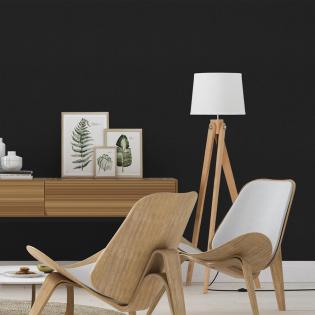 Tapeta ścienna Rasch Denzo II 610376 jednokolorowa czarna