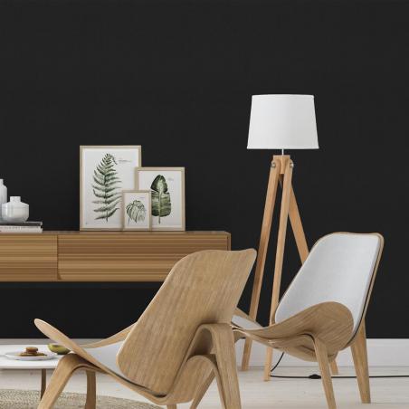 Tapeta ścienna Rasch Denzo II 610376 jednokolorowa czarna