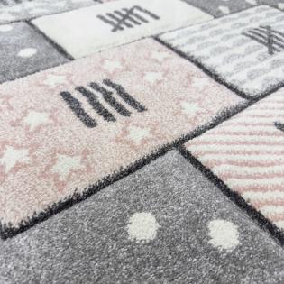 Dywan dziecięcy Smart Kids 22604 szary gra klasy