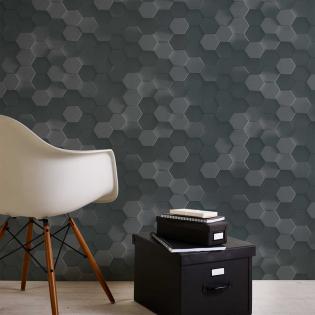 Tapeta AS Creation Pint Walls 38723-3 geometryczna heksagony czarne