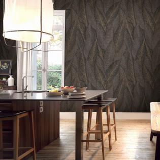 Tapeta Erismann Martinique 10391-11 liście brązowe