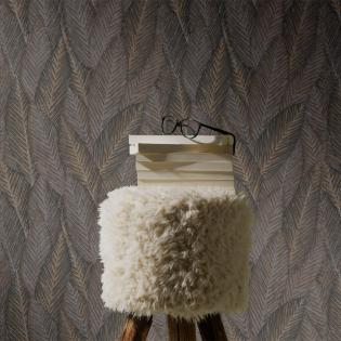 Tapeta Erismann Martinique 10391-11 liście brązowe