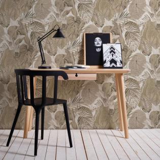 Tapeta AS Creation Famous Garden 39355-1 liście beżowe