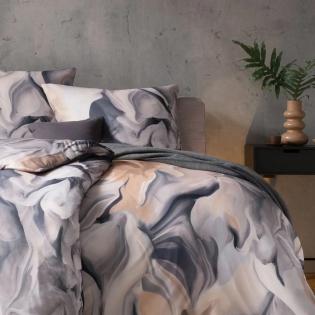 Pościel Estella Antonio 6997/850 mako interlock jersey beżowo-szara