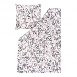 Pościel Estella Imogen 6993/820 mako interlock jersey biało-czarna