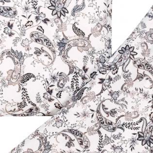 Pościel Estella Imogen 6993/820 mako interlock jersey biało-czarna