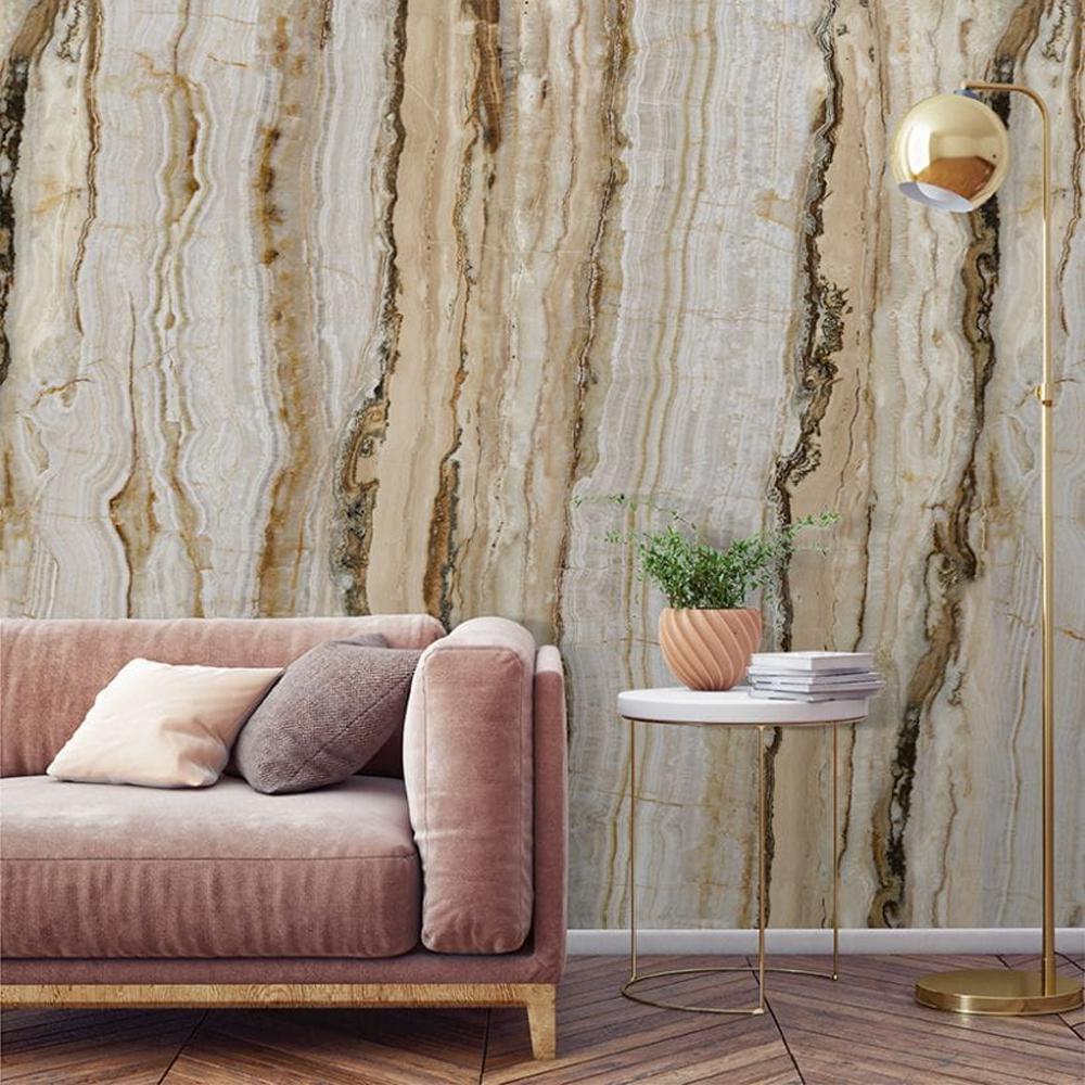 Mural tapeta Grandeco One Roll One Motiff A50801 imitacja kamienia beżowa 159x280cm