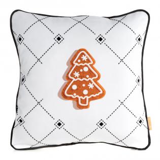 Poszewka świąteczna Joy 02 z motywem piernikowej choinki