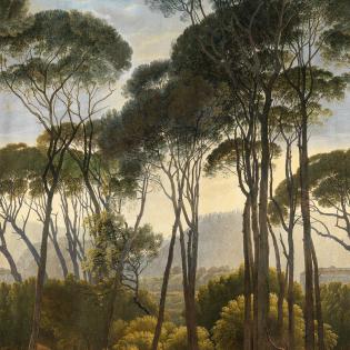 Tapeta mural Grandeco One Roll One Motif A46301 Historical Landscape drzewa