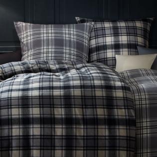 Pościel Flueresse Lech 604264/07 flanela krata grafitowa