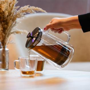 Zaparzacz do herbaty Diva Vialli Design 1000ml grafit mat