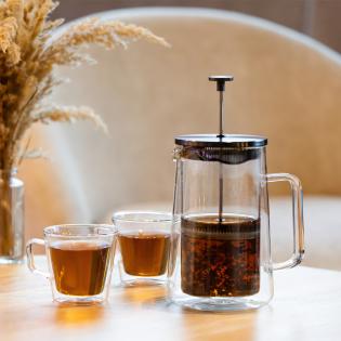 Zaparzacz do herbaty Diva Vialli Design 1000ml grafit mat