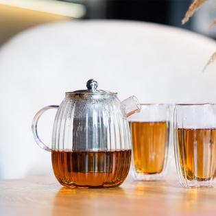 Vialli Design Tulip Zaparzacz do herbaty 1000ml srebrny mat