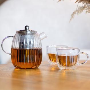 Vialli Design Tulip Zaparzacz do herbaty 1000ml srebrny mat