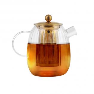Zaparzacz do herbaty 1000ml Tulip Vialli Design złoty mat