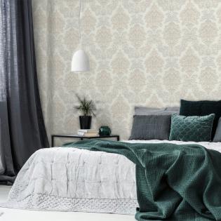 Tapeta AS Creation Metropolitan Stories 36898-2 ornamenty białe brokat