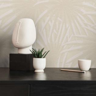 Tapeta AS Creation Konsum 39338-2 duże liście beżowe