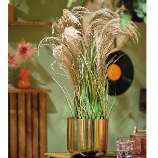 Sztuczna trawa dekoracyjna z pampasami 65cm w doniczce