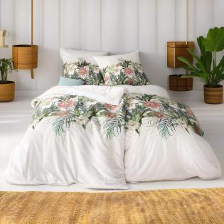 Pościel Estella Laguna 4805/530 mako satyna liście tropikalne