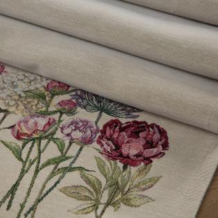 Bieżnik gobelinowy kolorowe kwiaty 100x100cm