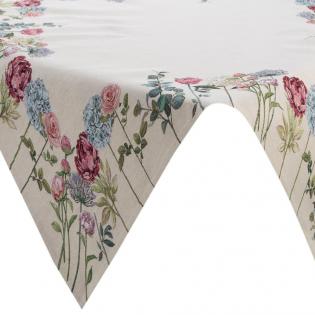 Bieżnik gobelinowy kolorowe kwiaty 100x100cm