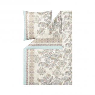 Pościel Estella Sheila aqua Paisley Oriental 6253/665 mako-interlock jersey