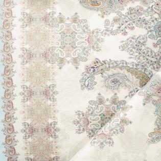 Pościel Estella Sheila aqua Paisley Oriental 6253/665 mako-interlock jersey