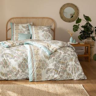 Pościel Estella Sheila aqua Paisley Oriental 6253/665 mako-interlock jersey