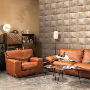 Tapeta Marburg Up to date 34851 imitacja drewna 3D ciepły beż