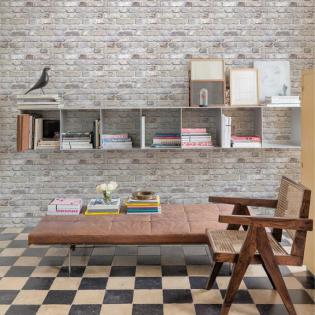 Tapeta Grandeco Wanderlust/Facade FC2501/WL2201 cegła szara