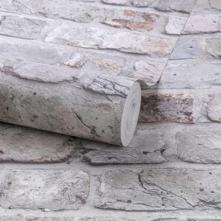 Tapeta Grandeco Wanderlust/Facade FC2501/WL2201 cegła szara