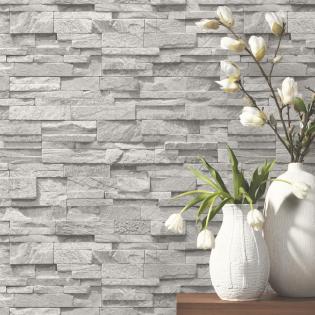 Tapeta Erismann Eyecatcher 2363-30 kamień łupek szary 3D