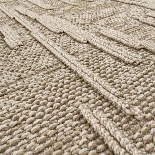 Dywan sznurkowy Costa 26 nowoczesny na balkon beżowy