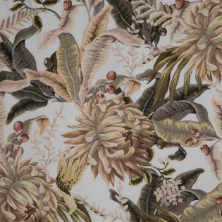 Pościel Eurofirany Classic Satin Spring 17 egzotyczne liście i kwiaty