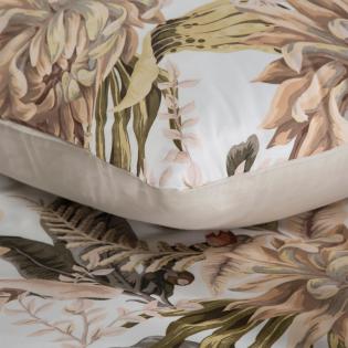 Pościel Eurofirany Classic Satin Spring 17 egzotyczne liście i kwiaty