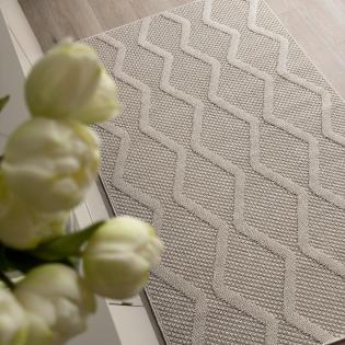 Dywan sznurkowy Costa 28 beżowy geometryczny